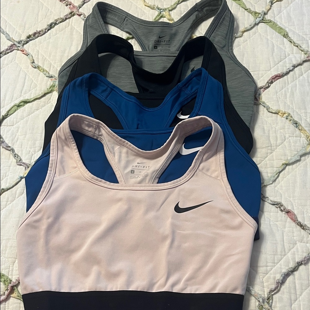 Nike Dri-FIT Heathered Gray Sports Bra